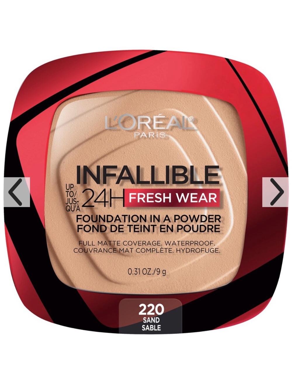 L'Oréal Infallible Fresh Wear Powder Foundation - Sand 220
